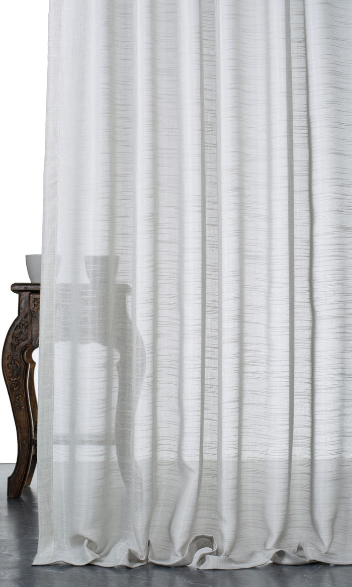 Plain Sheer Curtains for Living, Bedroom, Kitchen, Bathroom (Light Gray)
