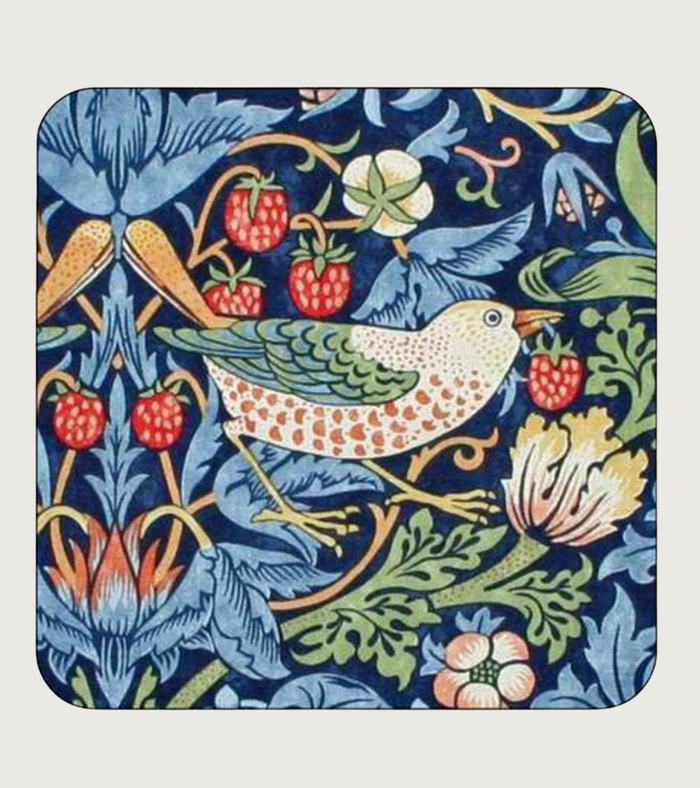 Strawberry Thief Coasters - Set of 6