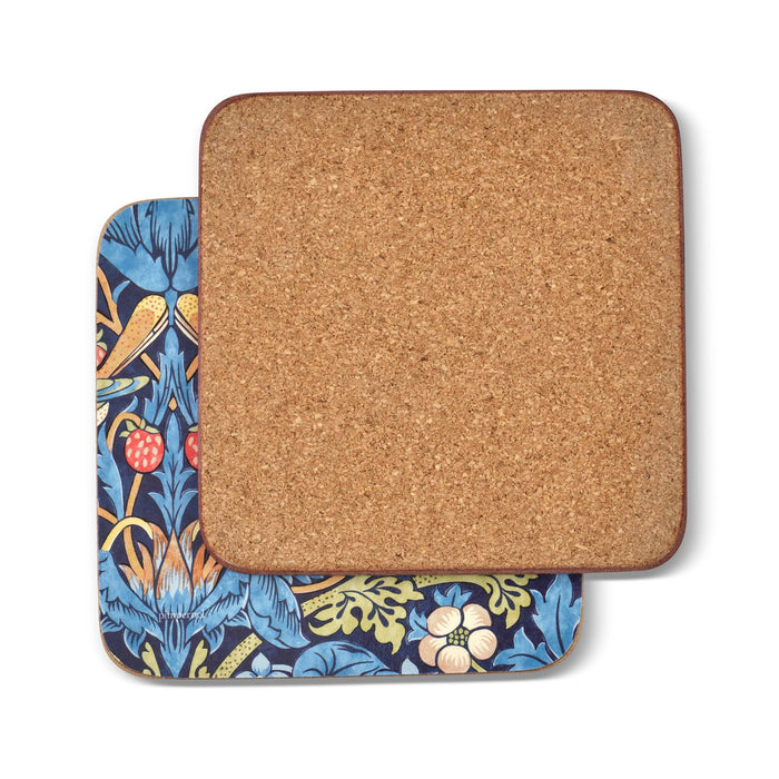 Strawberry Thief Coasters - Set of 6