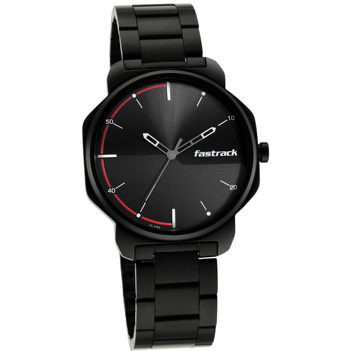 Stunner in Black Dial & Metal Strap
