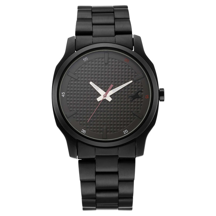 Stunner in Black Dial & Metal Strap
