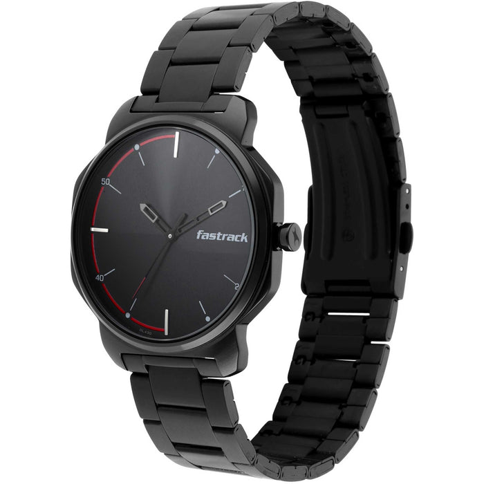 Stunner in Black Dial & Metal Strap