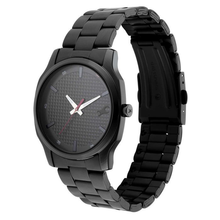 Stunner in Black Dial & Metal Strap