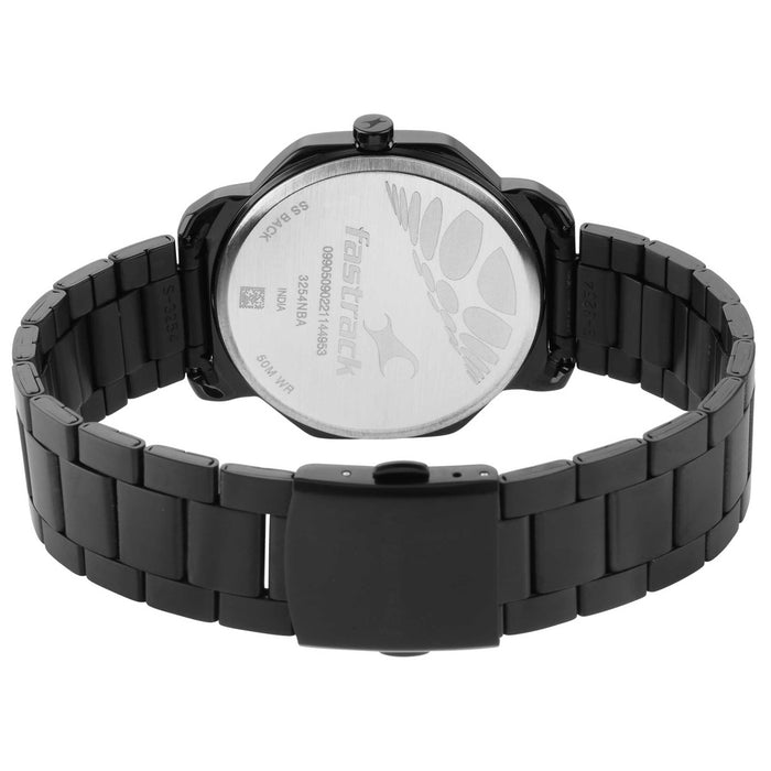 Stunner in Black Dial & Metal Strap