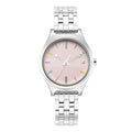 Stunners Pink Dial Silver Metal Strap Watch 6152SM04