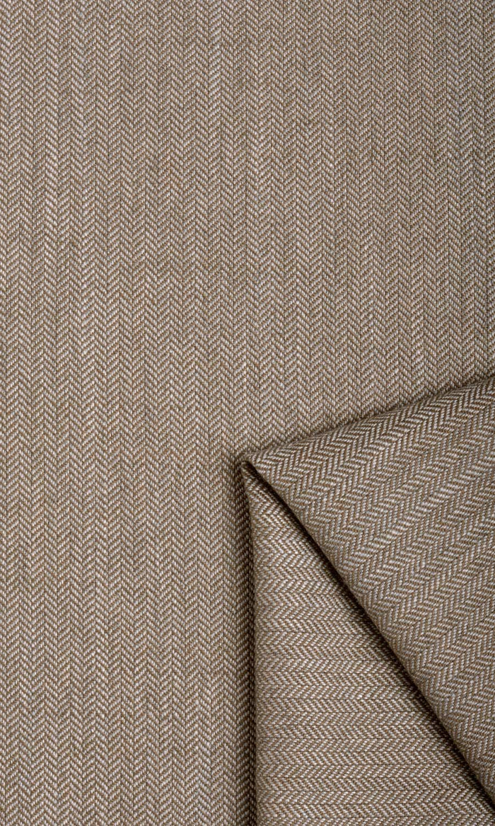 Herringbone Textured Drapery for Living, Bedroom, Kitchen, Bathroom (Brown)