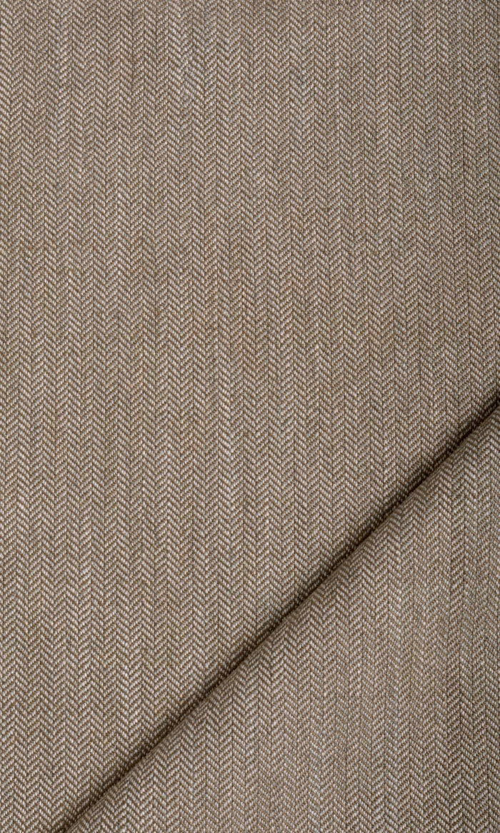 Herringbone Textured Made-to-Measure Curtains (Brown)