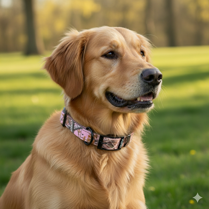 SunGlo Dog Collar Blades Pink 1" x 27" Waterproof Hunting Collar Heavy-Duty
