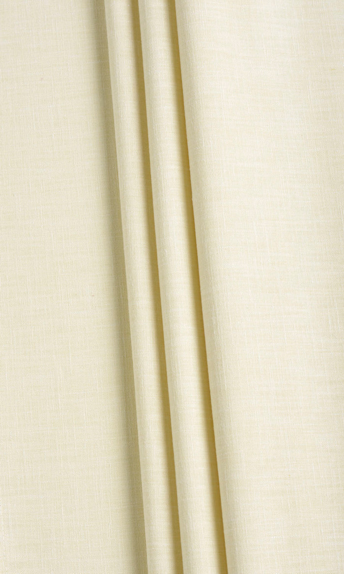 Linen Texture Home Textile Fabric Material By the Metre (Warm Ivory)