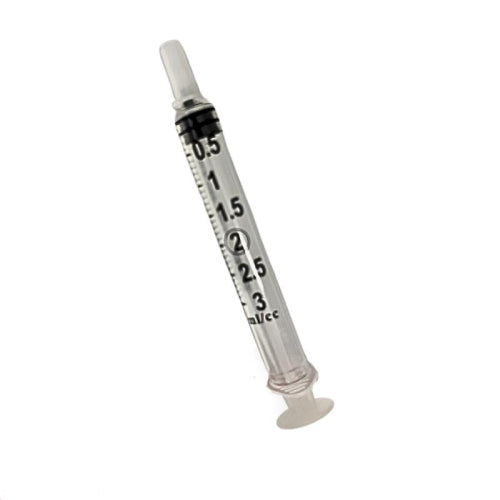 Syringe 3ml Luer Slip with Cap No Needle 100CT LS