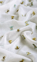 Semi Sheer Drapes (Teal/ Yellow/ White)