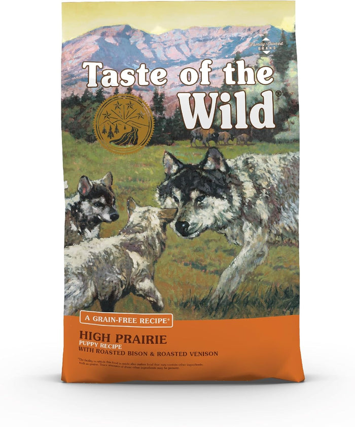 Taste of the Wild High Prairie Grain-Free Dry Dog Food Bison Venison Puppy 28lbs