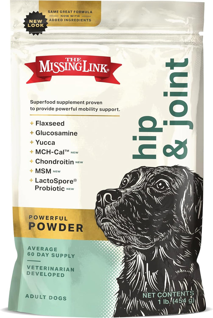The Missing Link Superfood Hip and Joint Dog Powder 1lb.