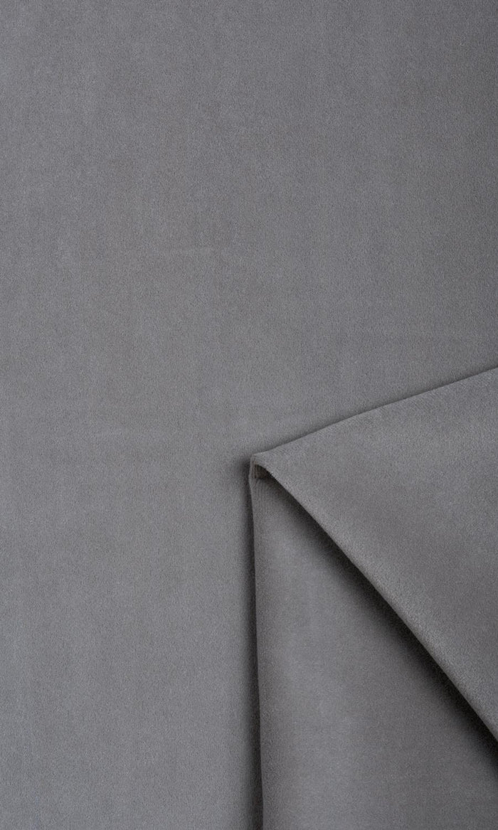 Velvet Window Treatments Fabric By the Metre (Slate Grey)