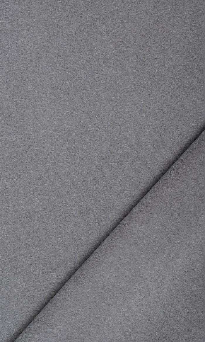 Velvet Fabric Material By the Metre (Slate Grey)