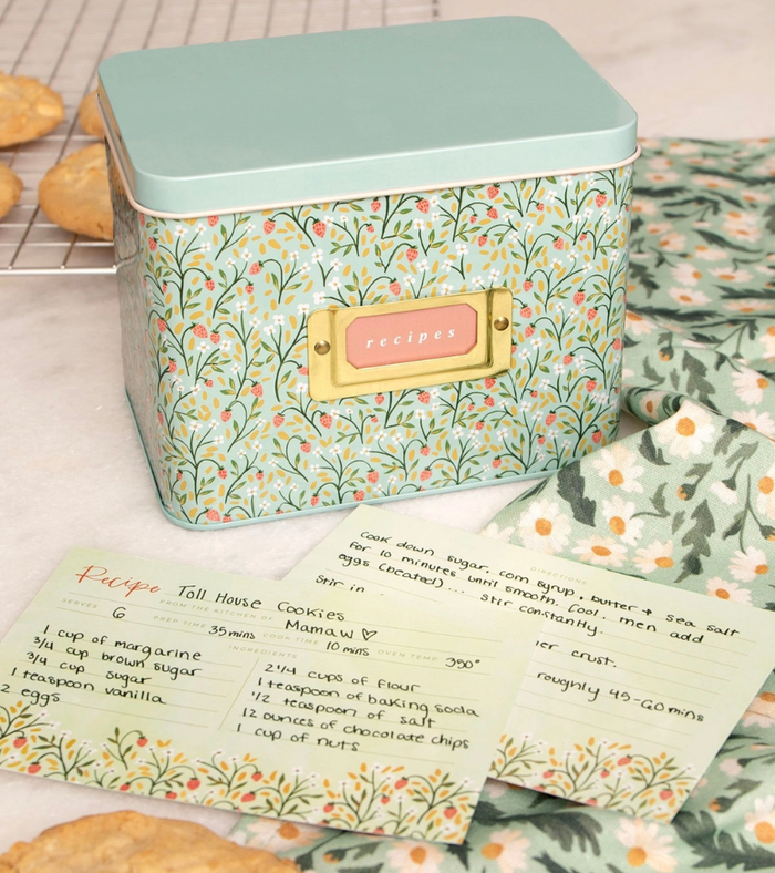 Tin Recipe Box