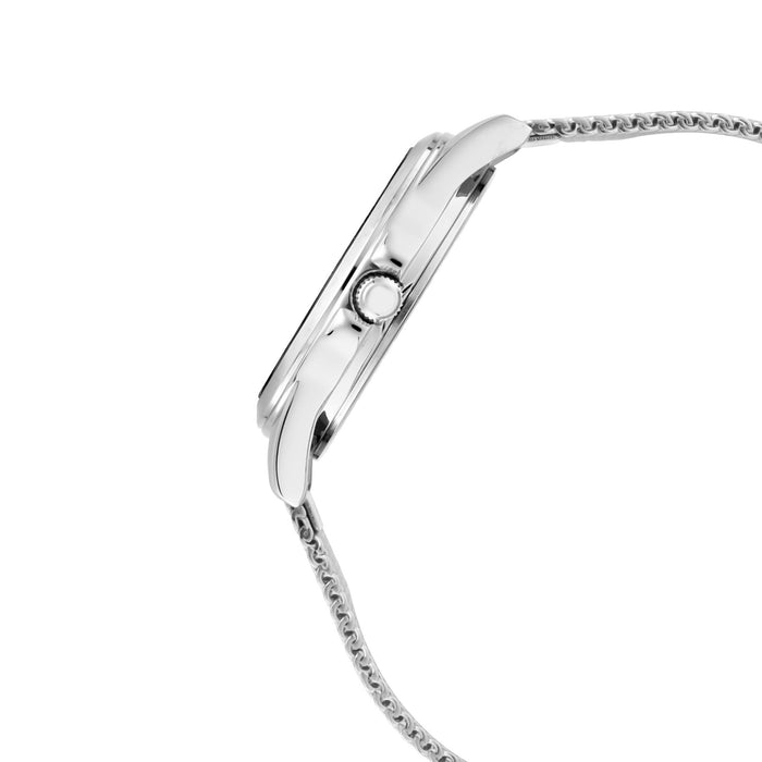 Titan 2565SM02 Stainless Steel Round Analog Casual Watch for Women - Silver, Blue, bracelet