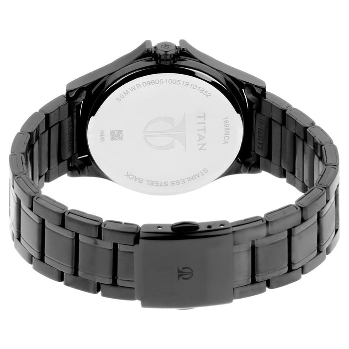 Titan All Black Analog Dial Men's Watch-1698NM01