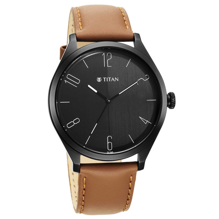 Titan Analog Black Dial Men's Watch-NP1865NL01/NP1865NL01