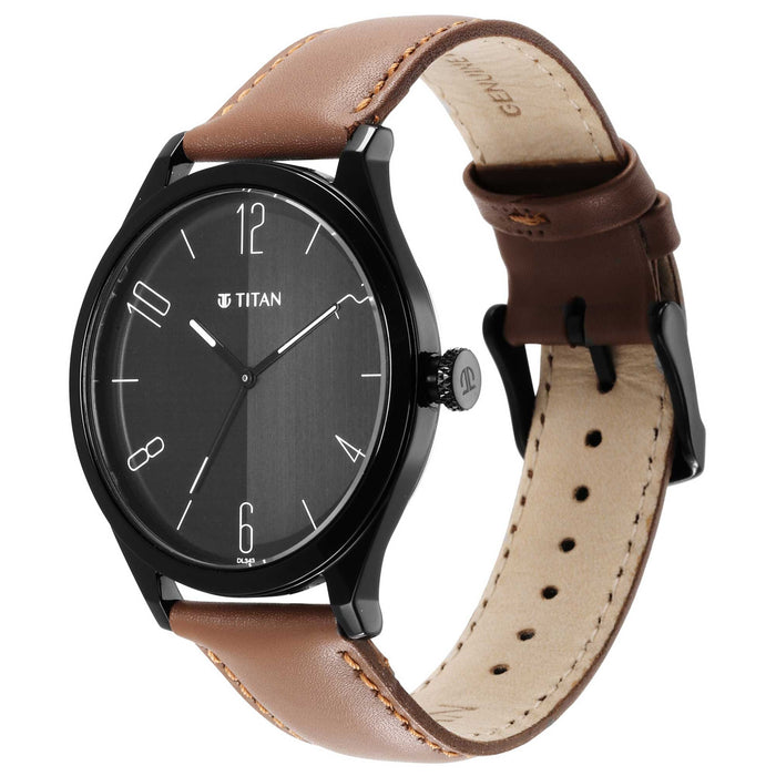 Titan Analog Black Dial Men's Watch-NP1865NL01/NP1865NL01