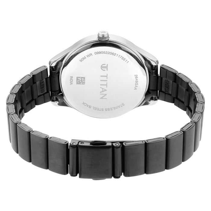 Titan Analog Black Dial Women's Watch-2649KM01