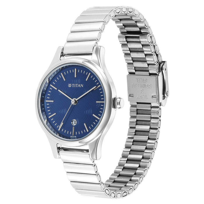 Titan Analog Blue Dial Women's Watch-2679SM01