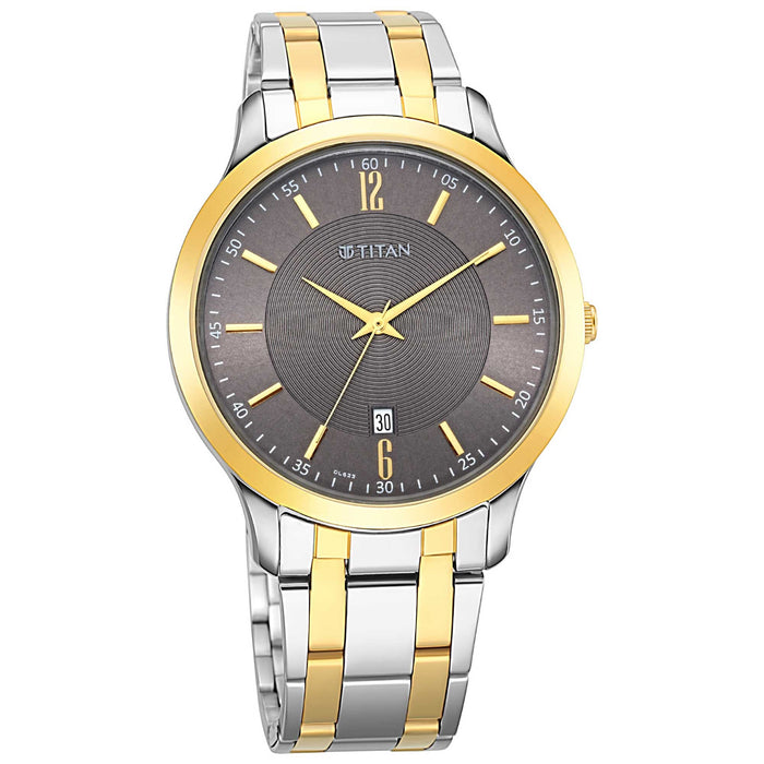 Titan Analog Brown Dial Men's Watch-1825BM01, Brown