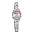 Titan Analog Pink Dial With Silver Stainless Steel Strap Watch For Women - 2401SM04