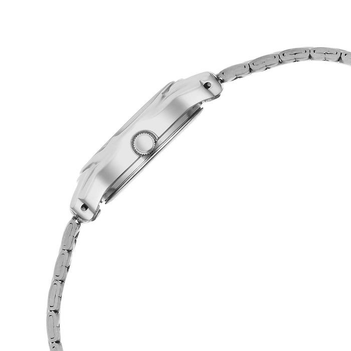 Titan Analog Pink Dial With Silver Stainless Steel Strap Watch For Women - 2401SM04