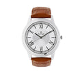 Titan Analog White Dial Men's Watch-NL1735SL01, Brown, strap