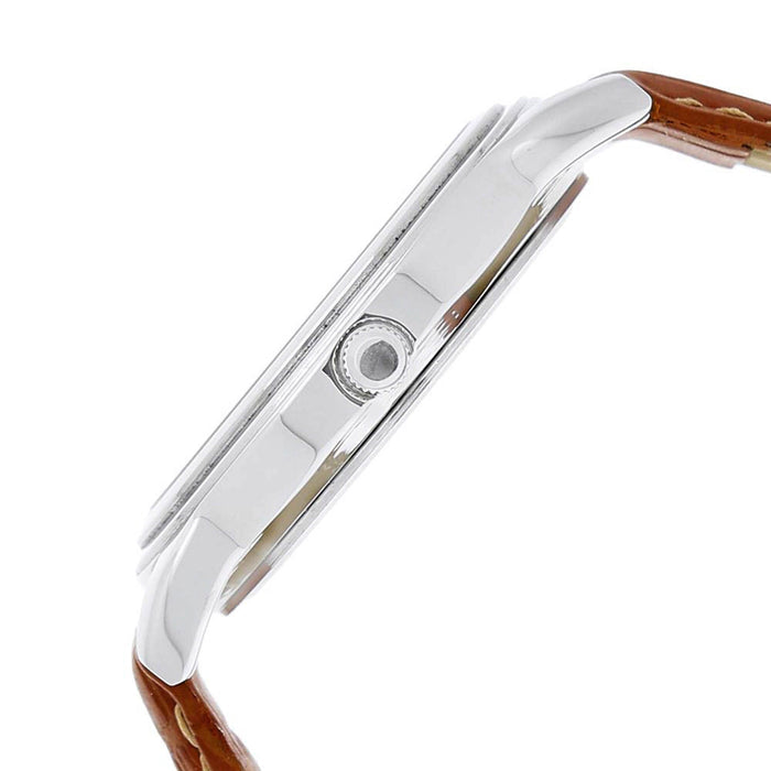 Titan Analog White Dial Men's Watch-NL1735SL01, Brown, strap