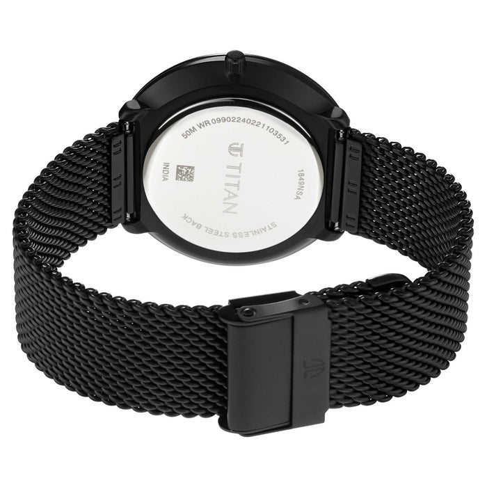 Titan Analog White Dial Men's Watch-NP1849NM01/NP1849NM01, White
