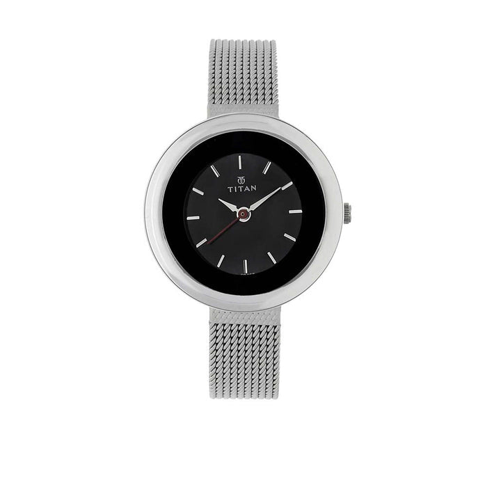 Titan Black Dial Analog Watch 2482SM02
