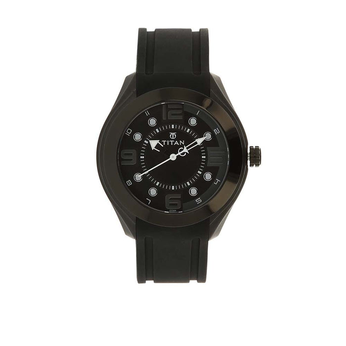 Titan Black Dial Analog Watch 9475NP05
