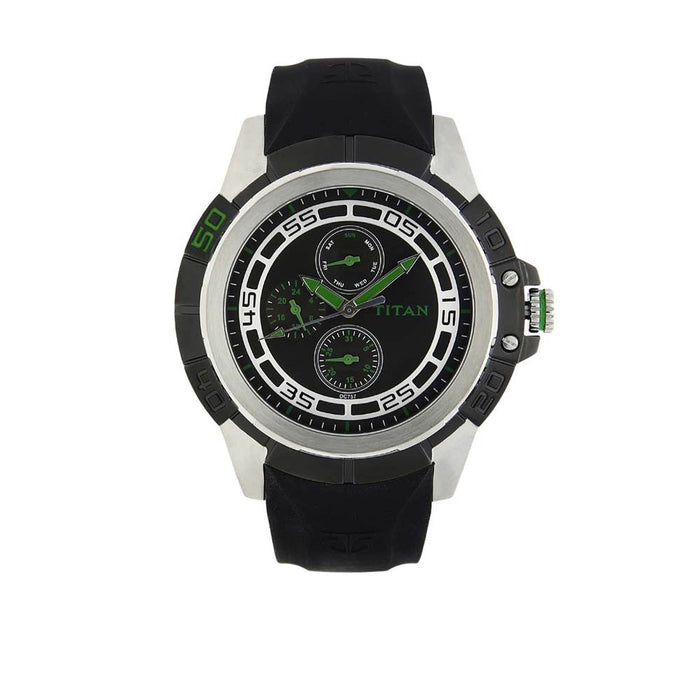 Titan Black Dial Analog Watch for Men 9467KP02