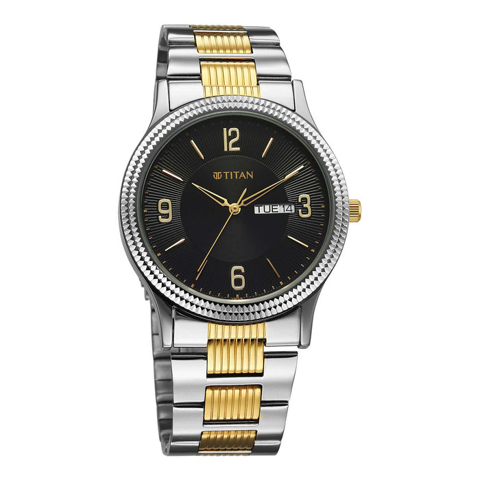 Titan Black Dial Analog Watch for Men