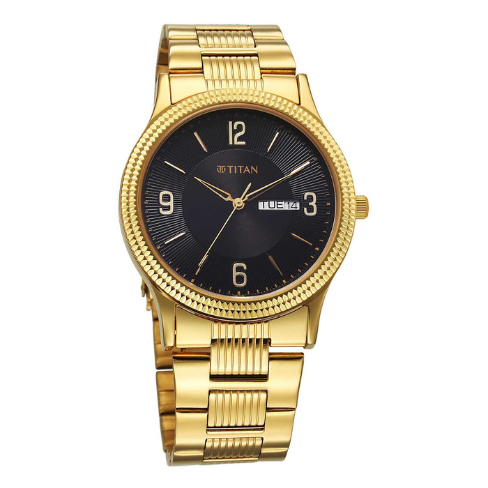 Titan Black Dial Analog Watch for Men