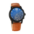 Titan Black Dial Leather Strap Watch 90050NL02