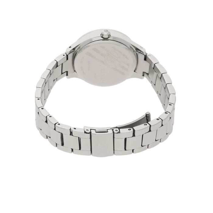 Titan Blue Dial Metal Strap Watch 95027SM01