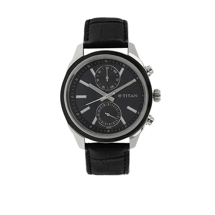 Titan Blue Dial Multifunction Watch for Men 1733KL01