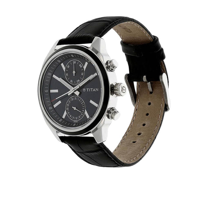 Titan Blue Dial Multifunction Watch for Men 1733KL01