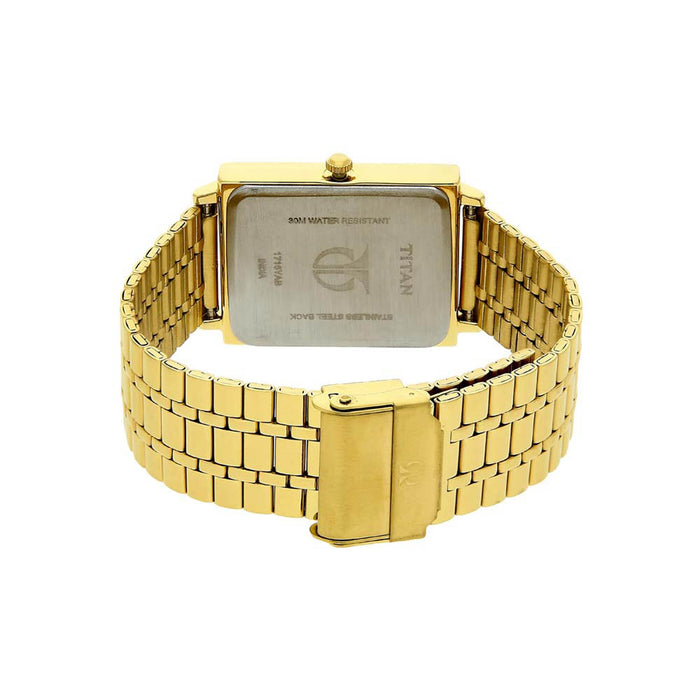 Titan Champagne Dial Analog Watch for Men 1715YM02
