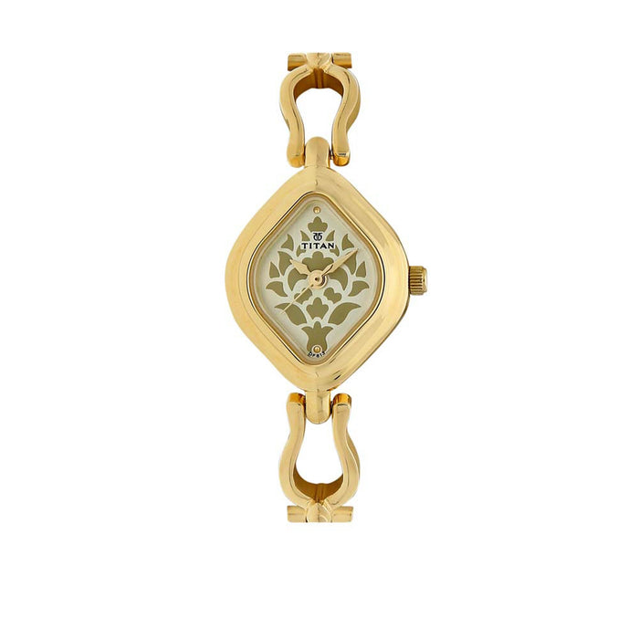 Titan Champagne Dial Analog Watch for Women 2536YM03