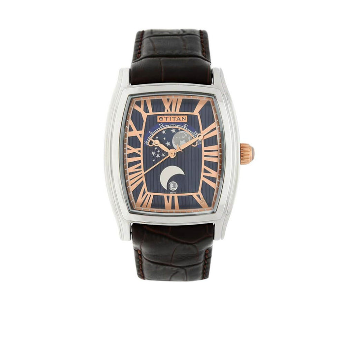 Titan Classique Blue Dial Analog Watch for Men 1661SL01