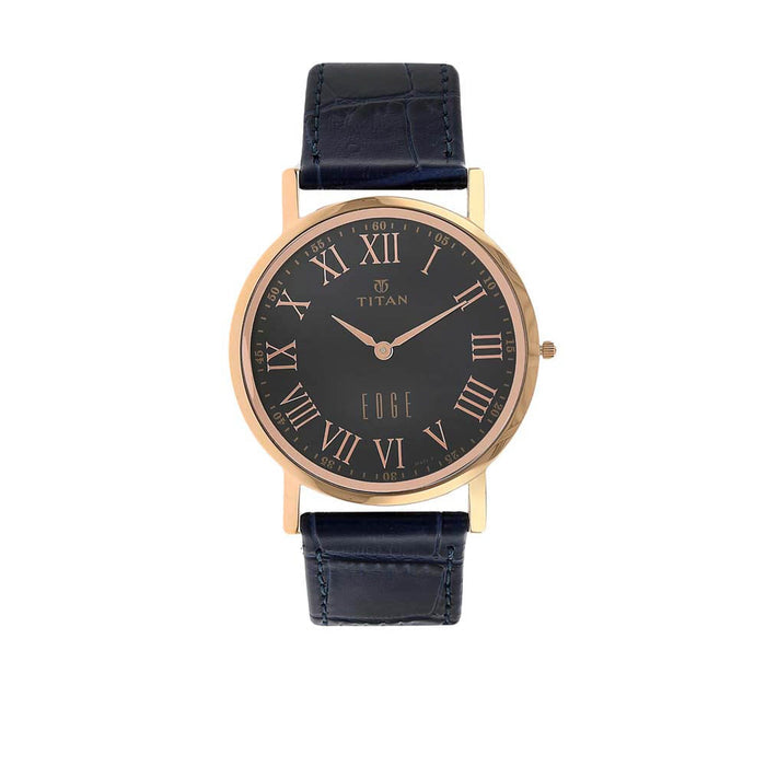 Titan Edge Blue Dial Analog Watch for Men 1595WL02