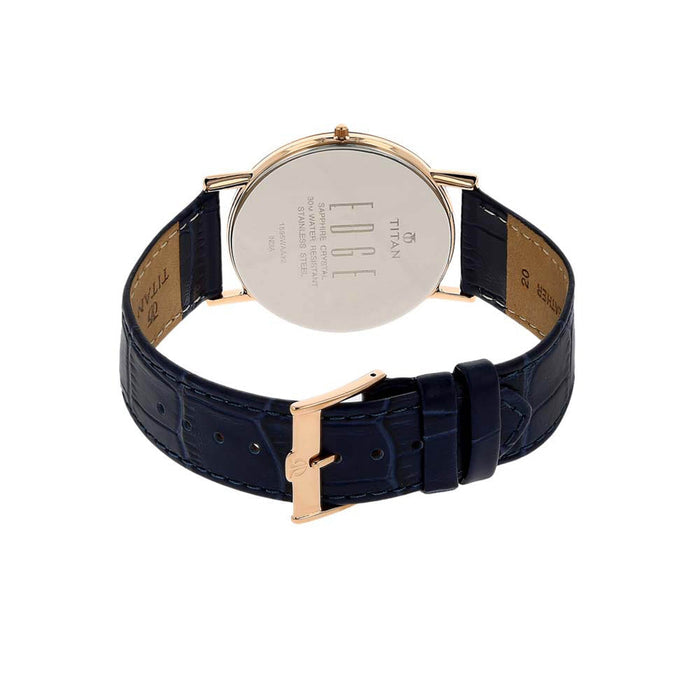 Titan Edge Blue Dial Analog Watch for Men 1595WL02