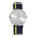 Titan Elmnt Silver Dial Nylon Strap Men's Watc 1806SP01