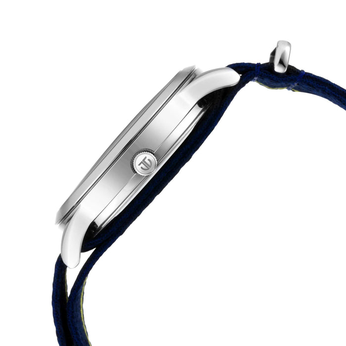 Titan Elmnt Silver Dial Nylon Strap Men's Watc 1806SP01