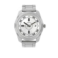 Titan Fastrack 3123SM02 Stainless Steel Band Round Analog Watch for Men - Silver, bracelet