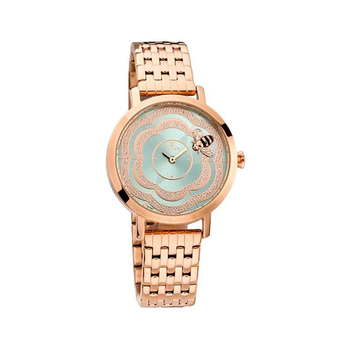 Titan Green Dial Metal Strap Watch 95050WM03